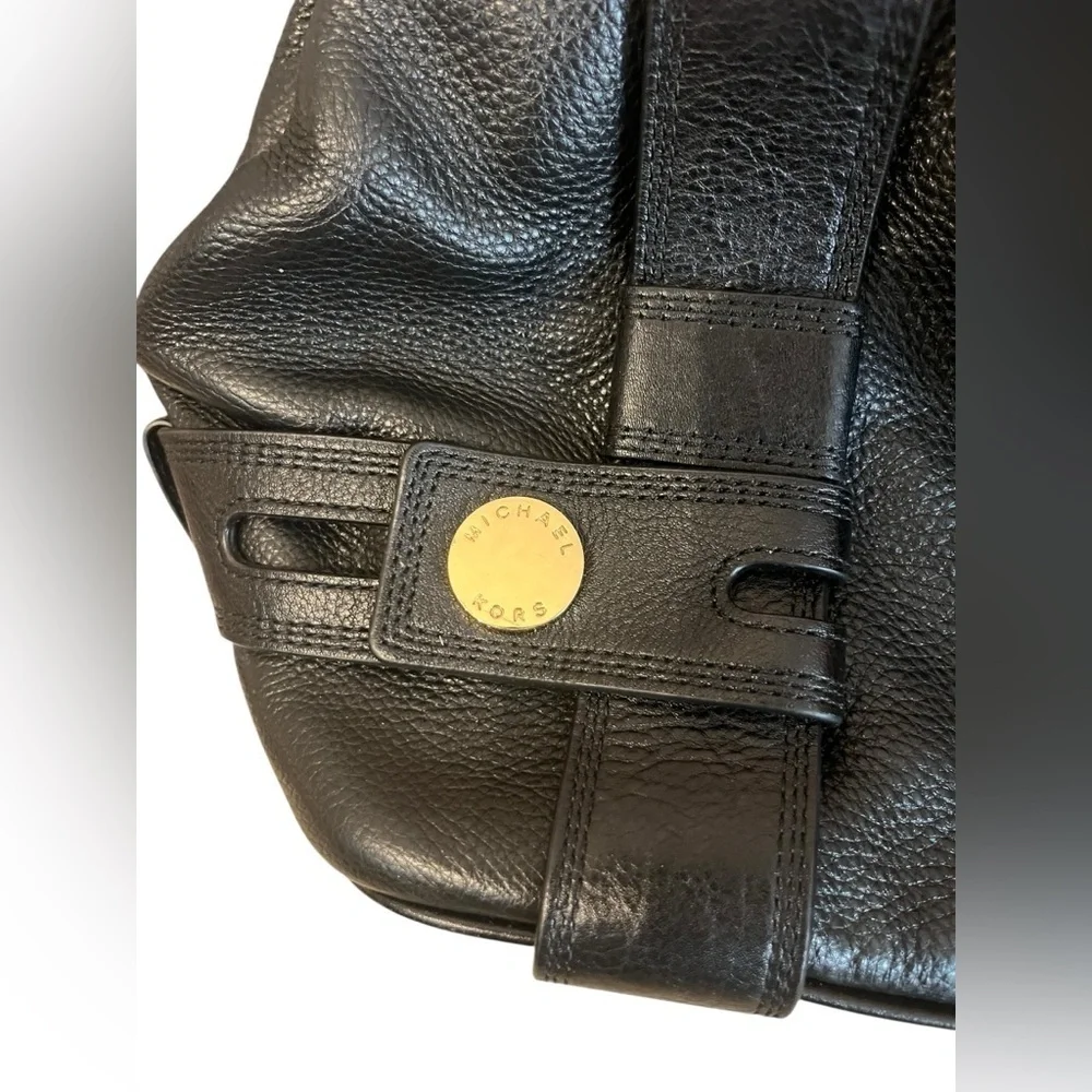 MICHAEL Michael Kors Harness Grab Bag Black Leather Shoulder Bag
